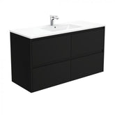 Fienza 1200mm Dolce Amato Wall Hung Vanity - Satin Black